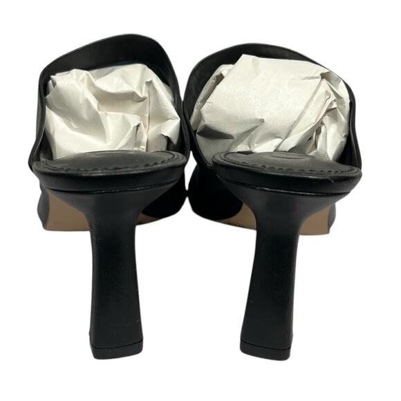 Gianni Bini Leather Black Heel Sandals / Size-8M - Picture 4 of 9